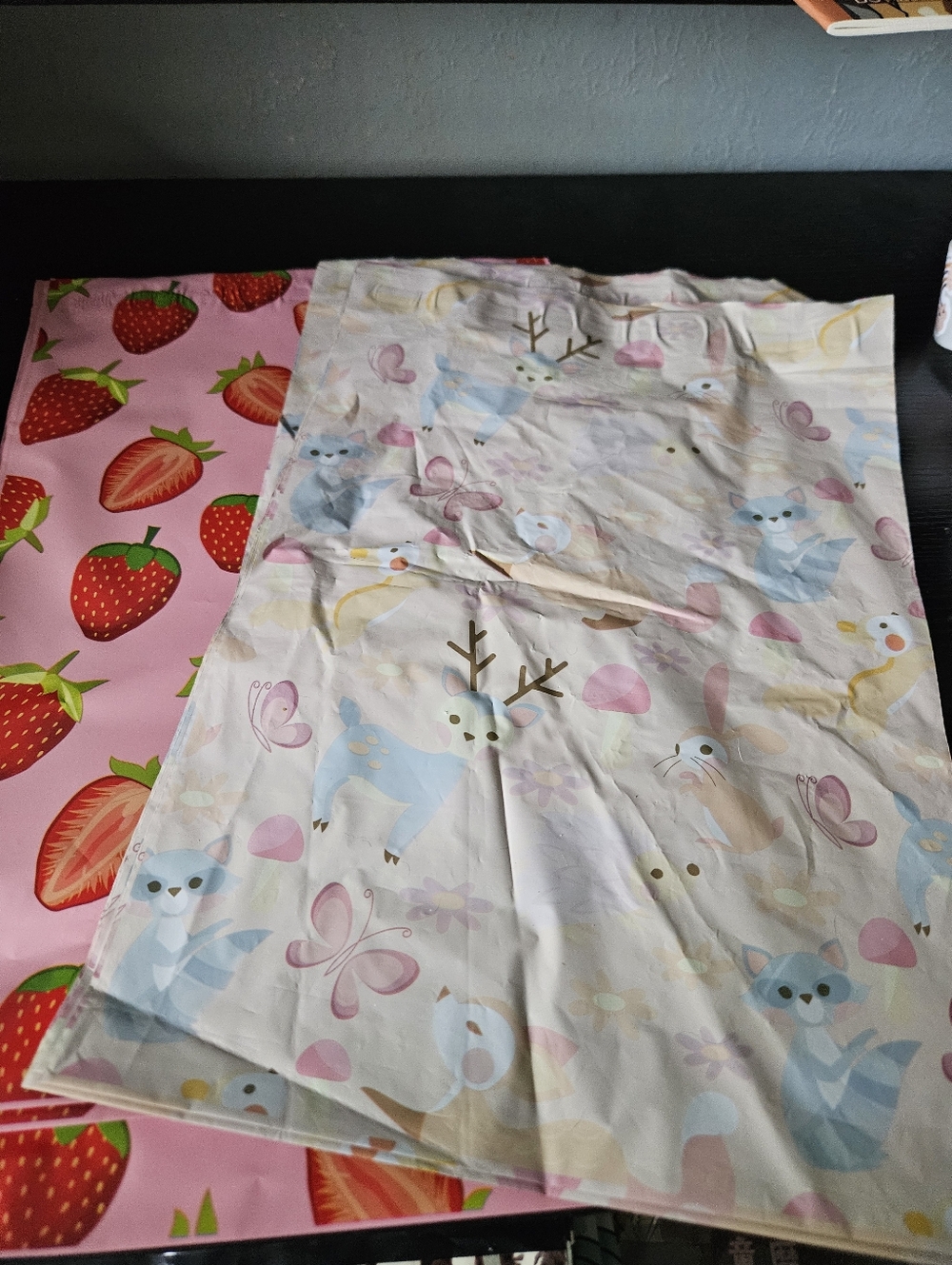 Strawberry And Woodland Polymailer Packages